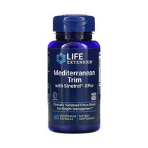 라이프익스텐션 메디테라닌 트림 시네트롤 60정 감귤, 1개, 기본