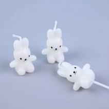 /국내배송/귀여운 토끼초 레터링 케이크 생일 케이크 대량판매 1팩/10팩/24팩(3개입), 10팩