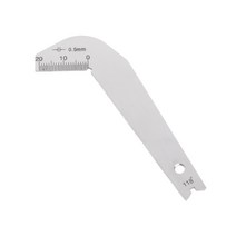 비트 패턴 드릴 템플릿 게이지 용접 검사 도구 용접 드릴 비트 측정, 은