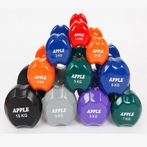 베스코 애플덤벨 아령 0.5kg - 10kg 홈트 홈짐 가정용 클럽용 헬스장, 3kg