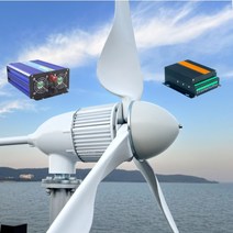저소음발전기 엔진발전기 캠핑용5000W 풍력 터빈 발전기 전체 세트 48V 96V 프리 에너지 풍차 MPPT 컨트롤, [03] 48V, [02] 3KW Off Grid System