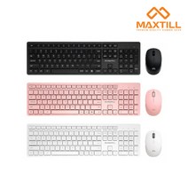 [천삼백케이] [올포원] 맥스틸 MOST MK-200 아이솔레이션 무선 키보드마우스 세트, 화이트
