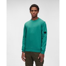 [국내매장 정품] CP COMPANY 2 Diagonal Raised leece weatshirt 4CM022A0086 M DIAGONAL 렌즈 패치포켓 백 로고 기모 맨투맨