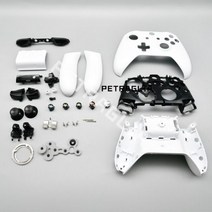 XBOX컨트롤러 액세사리 하우징 교체 엑스박스패드 케이스 Xbox One S 컨트롤러 용 쉘 페이스 플레이트 Dpad RB LB RT LT 트리거 범퍼 버튼 모드 키트, WHITE