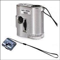 미니 휴대용 현미경 60배율(위조지폐 감별기 겸용)