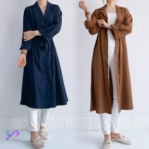 와이제이 국내 당일 발송 트렌치 코트 벨트 롱원피스 2컬러 카라넥 자켓원피스 YJK074