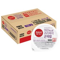 CJ 햇반 발아현미밥 210g 36개, 귀리 흑미 곤약밥 150g 24개