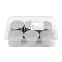 국산 스텐 보존식용기 급식 어린이집 병원 보존용기 PP 사각외피 150g 원형내피 6P