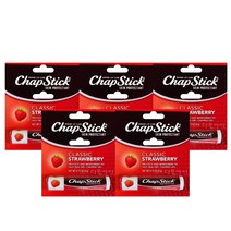 챕스틱 9종 중 보습/케어 립밤, 챕스틱 스트로베리, 5개