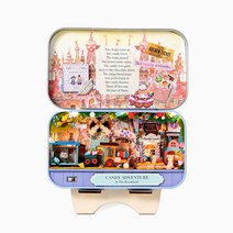 민화샵 틴케이스 DIY 미니어처 하우스 소품 꾸미기 만들기, 사탕마을, 1개