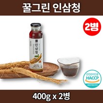 프리미엄 국산 인삼 청 꿀 잡화청 꿀청 액상 차, 2병