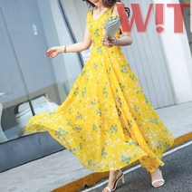 위트컴퍼니 여름 바캉스 쉬폰 원피스 해변 비치휴가 위트몰