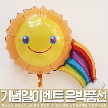 스투피드 셀프파티 은박풍선 모음, 88_은박 라지쉐잎 레인보우 풍선