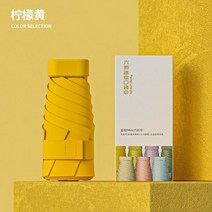 차단 미니 우산 방풍 포켓 초박형 자외선 파라솔 여성 여행용 수동 접이식