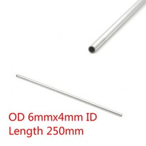 모세관튜브 실험기구 채혈관 온도조절 250mm 모세관 스테인레스 스틸 304 심리스 핫 1 개 4mm 3mm / 6mm 건, 02 6x4mm