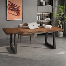 통나무 원목 우드슬랩 책상 테이블 2000, 200x70 x75