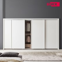 ExW 카렌 PET 슬라이딩 붙박이장 10cm 9자 10자 11자 12자 안방 시공, 화이트