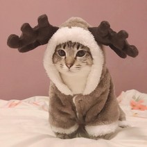 강아지 처키 옷 짐볼 공 루돌프 겨울 고양이 옷 따뜻한 양털 애완 동물 의상 작은 새끼 점프 슈트 의류 코, 01 Brown_01 Xs