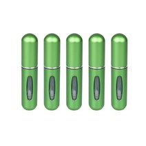 달모아 휴대용 향수 공병 향수통 스프레이 용기 5ml, 5개, 그린