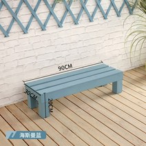 옥상평상 조립식 야외 테라스 베란다 마당 원목 마루 나무 테이블 정원 꾸미기 diy, G-1 (파랑) 계단 90 x 30 x 20