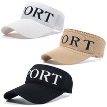 SKW 여름 메쉬 스포츠 선캡 3개 세트