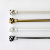 포그난 커튼봉 트랙 라운드 레일 커텐봉 설치 부자재, 아이보리, 바로크 커튼봉(25mm)