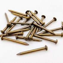 스냅핀 R핀 고정핀 주얼리 박스 힌지용 소형 라운드 헤드 네일 압정 황동 청동 직경 = 12 3mm L 8 55mm 25개 50개 100개 295031, Antique copper, 1.5x12mm 100pcs