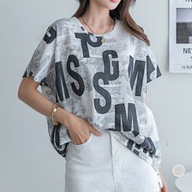 [나크21] (55~99) 가오리핏 데일리 언발 티셔츠 NK22-T-8
