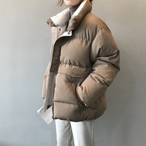 2021 여성용 겨울 자켓 스트리트 폴리 에스테르 지퍼 스트레이트 3 솔리드 컬러 패딩 코트 따뜻한 팜므 파카 블랙 여성 의류