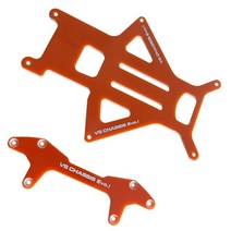 카본 섬유 시트 VS EVO 섀시 1.5mm 클래스 파이버 94734 타미야 미니 4WD 레이싱카 모델 예비 부품, 06 Orange