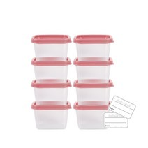 베베락 엘파 큐브 이유식용기 120ml(8P), 엘파큐브120(피치핑크8P)