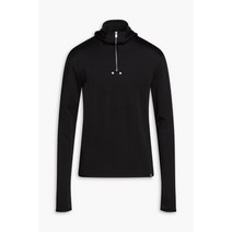 1017 ALYX 9SM 알릭스 Appliquéd stretch-knit hooded sweatshirt - Black 222007