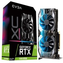 EVGA GeFORCE 에어포스 08G-P4-3183-KR RTX 2080 슈퍼 XC 울트라 오버클럭 2.75 슬롯 익스트림 쿨 듀얼 70C 게이밍 RGB 금속 백플레이, Graphic Card Only_XC Ultra