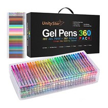 A Box Office School 24Colors Refills Markers Watercolor Gel Pen Replace Supplies Stationery Garden O, [01] A