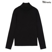 티비제이 남성 면 터틀넥 티셔츠 T204TS020P