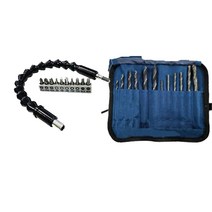 보쉬드릴악세사리세트12P+보쉬플렉시블드라이버아답타300mm(각종드라이버비트10개포함)