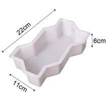 시멘트 금형 재사용 가능한 콘크리트 형태 파도 모양의 도보 경로 메이커 포장 재료 디딤돌 정원 잔디 마당 장식, [01] Concrete Brick Mould