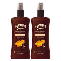 Hawaiian 트로피컬 다크 태닝 오일 236ml 2개