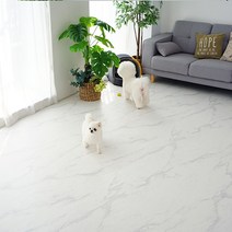 1+1 휴팡 15T PVC롤매트 셀프시공 강아지매트 미끄럼방지 슬개골보호 애견매트 110cm * 3m, 폭 110cm, 3m(+사은품), 스노우마블