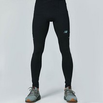 뉴발란스 남성 IMP 레깅스 스포츠 피트니스 타이즈 프린트 그래픽 블랙