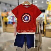 코코리따 아이들의 영원한 히어로 마블 스파이더맨 아이언맨 캡틴아메리카 마블 레이어드 여름 상하세트
