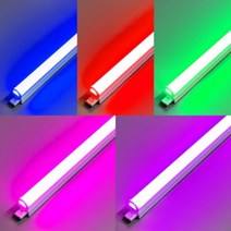 더쎈 색 칼라 T5 300 600 900 1200 LED 5W 9W 14W 18W 블루 레드 그린 보라 핑크 인테리어 간접조명 감성 무드등 / 플리커프리, 300 사이즈 LED 5W 제품, 선택없음