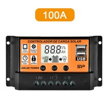 발전기 트랜지스터 테스터 lcr 10a 20a 30a 40a 50a 60a 100a mppt pwm 태양열 충전 컨트롤러 12v 24v 태양 전지 패널 배터리 조정기 16, 쇼로