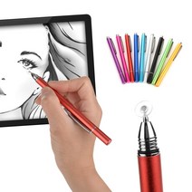 미세한표현가능 얇은글씨 스마트폰 태블릿용 미세터치펜, 다크핑크