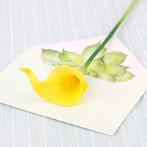 웨딩카 꾸미기 리본 프로포즈 자동차 장식 용품 5 pcs 57 cm diy 미니 칼라 pe 거품 인공 칼라 웨딩 파티 말굽 연꽃 decoratioan 사진 시뮬레이션 꽃, 노란색
