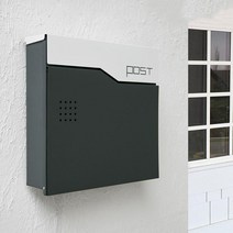 코스토프 벽걸이 디자인 스텐 우편함 빈티지 전원 주택 우체통, type C