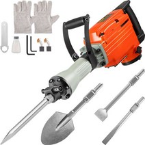 vevor 철거 잭 다기능 로터리 해머 드릴 w46 끌 2200w 3600w 콘크리트 파괴 치핑 임팩트 픽 세트, 3600w 4개