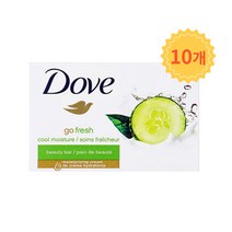 미국산 직구 도브 뷰티바 비누 고 프레쉬 쿨 모이스쳐 106g 10개 세트 올인원