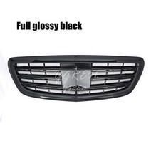 프론트 gt r 그릴 메르세데스 벤츠 s 클래스 w222 2014-2018 크롬 블랙, 01 Matte Black