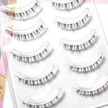 눈밑지방제거마사지 눈밑지방 안검하수 뷰티디바이스신제품 메이크업 하단 속눈썹 키트 5 쌍 3D 자연 연장, 01 5PairsTM-9